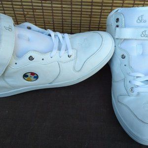 2006 Jacob Arabic J&Co White Leather Hi Tops